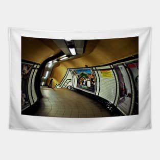 Empty London Underground Station England Tapestry
