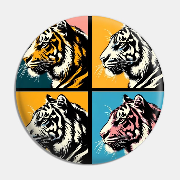 Dazzling Pop Art Tiger Print - Unleash the Power of Art in Your Space! Pin by PawPopArt