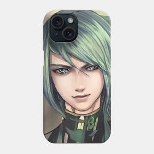 Green Hair Anime Boy Phone Case