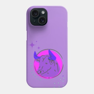 zodiac sign of Taurus Purple design Horoscope Phone Case