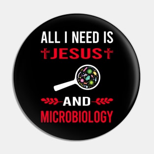 I Need Jesus And Microbiology Microbiologist Pin