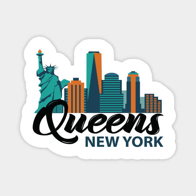 Queens New York Magnet by ProjectX23Red