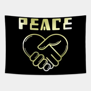 Peace Gold Symbol Tapestry