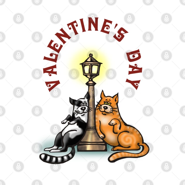 Valentine's Day Gift - Funny Sweet Cats by ROSHARTWORK