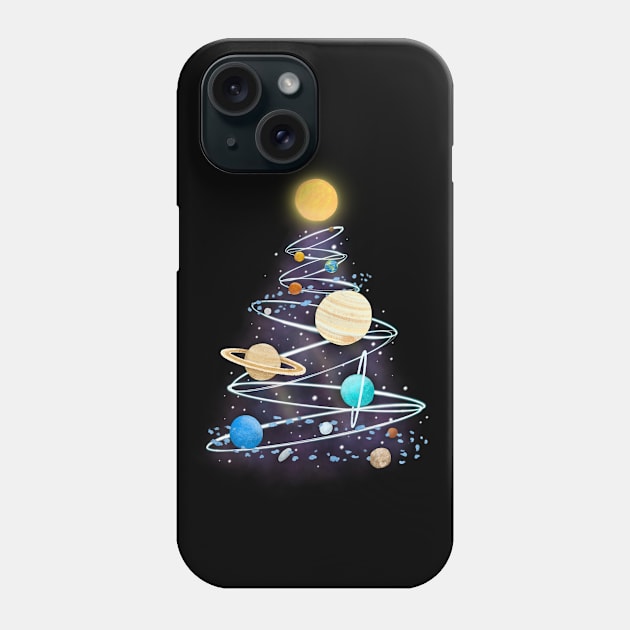 Planetary Holiday Phone Case by NashSketches