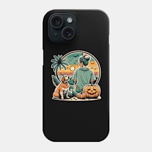 Halloween retro mom dog Phone Case