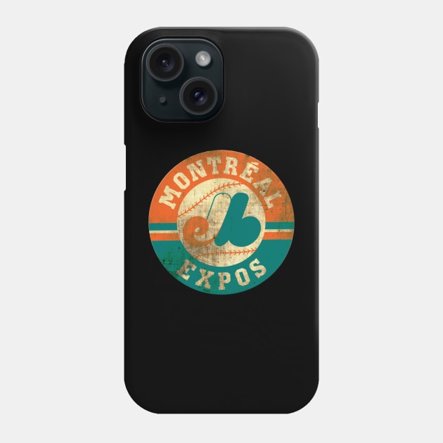 Montreal Expos Vintage Phone Case by Niko Neon