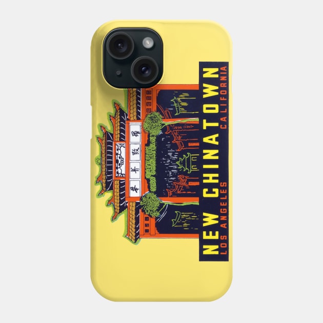 1940s New Chinatown Los Angeles California Phone Case by historicimage