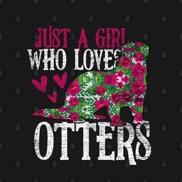 Girl Love Otter Grunge Vintage by ShirtsShirtsndmoreShirts