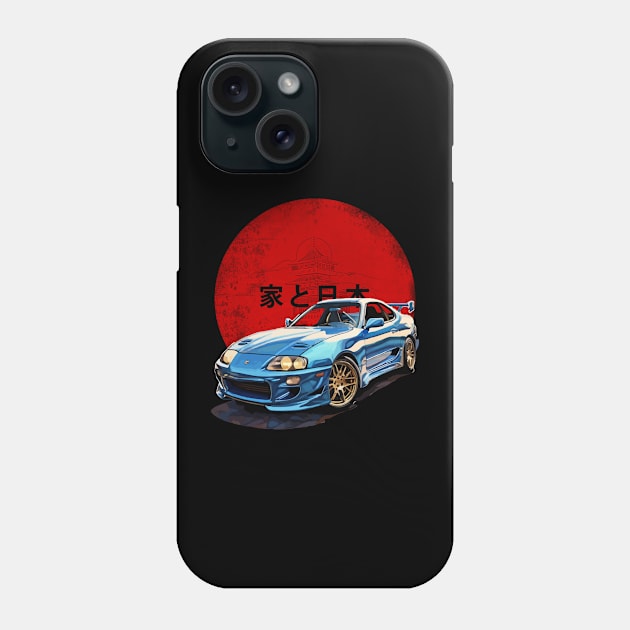 JDM blue Supra Phone Case by Moulezitouna