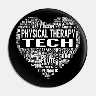 Physical Therapy Tech Heart Pin