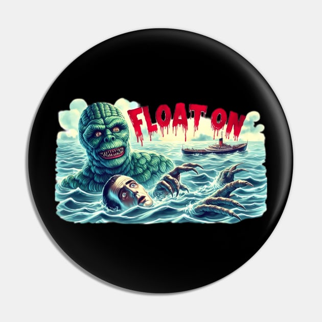 Float on to the black lagoon Pin by Dead Galaxy