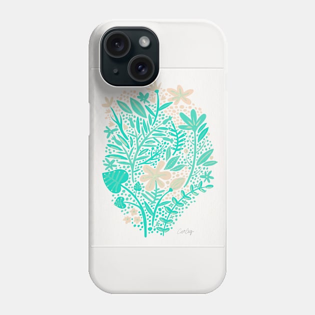 mint garden Phone Case by CatCoq