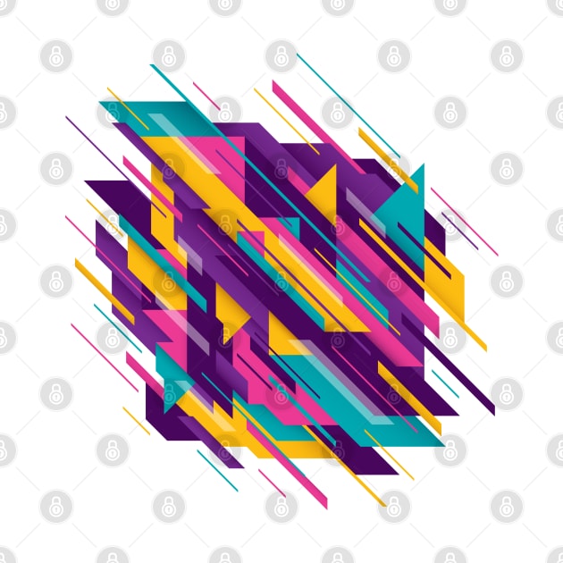 colorful triangle geometric abstract by Pixel Poetry