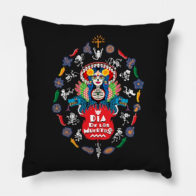 Dia de los Muertos! Pillow by billythekid