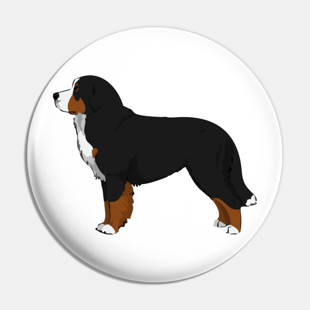 Bernese Mountain Dog Pin by EMR_Designs