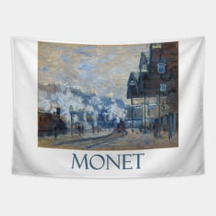 La Gare Saint Lazare, Vue Exterieure by Claude Monet Tapestry