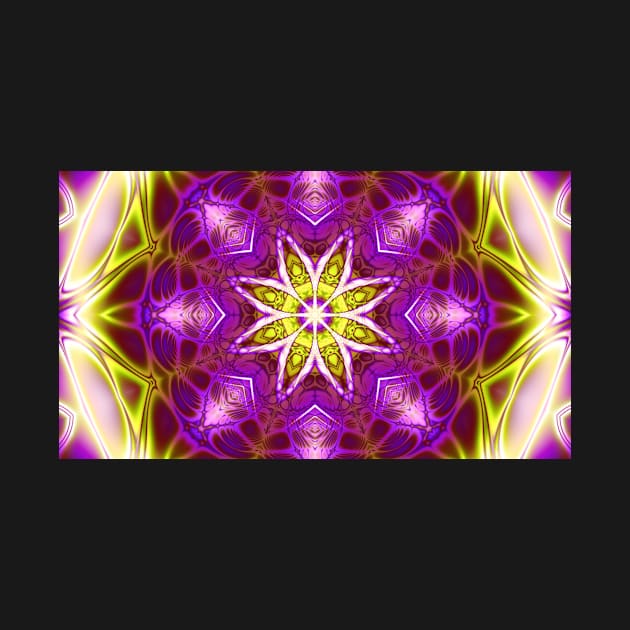 Lighted Flower mandala by Edward L. Anderson 