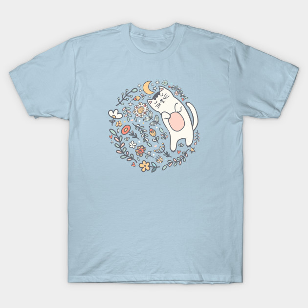 A Seriously Sleepy Kitty Cat Snoozing Under The Stars Cat T