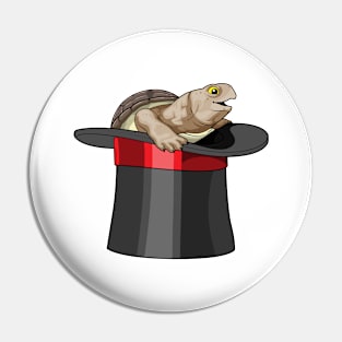 Turtle Wizard Top hat Pin