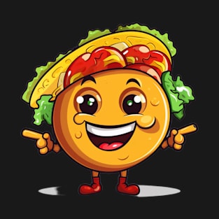 kawaii Taco cehees T-Shirt cute potatofood funny T-Shirt