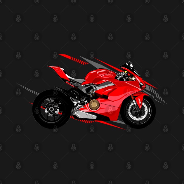 Ducati Panigale V4 Motorbike by Automotive Apparel & Accessoires