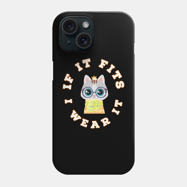 If It Fits, I Wear It (Sweater) Phone Case by kooicat