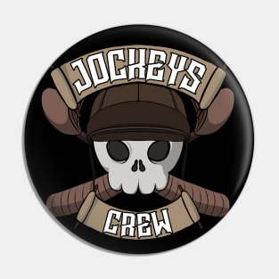 Jockeys crew Jolly Roger pirate flag Pin