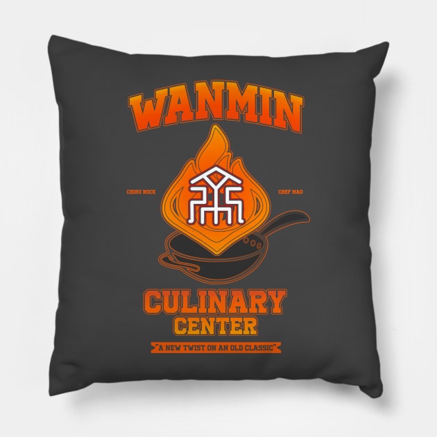 Genshin Impact Wanmin Culinary Center Pillow by HoyoStan