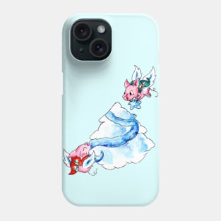 Tree Trimming in the Clouds Phone Case