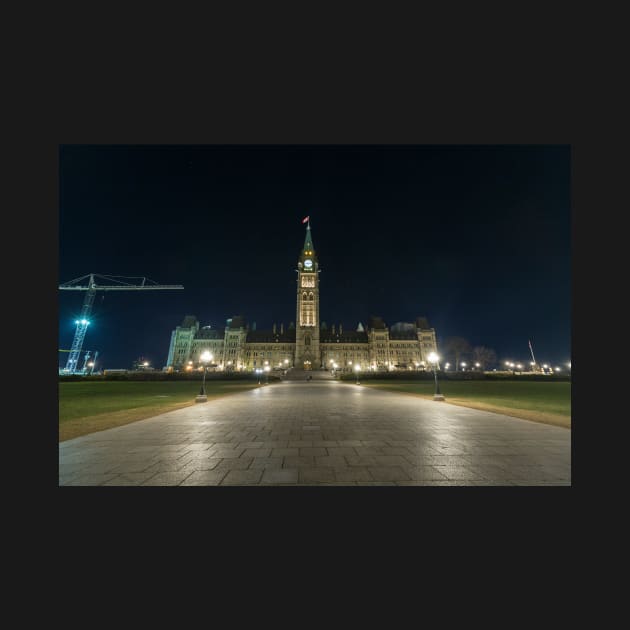 Canada's Parliament Buildings at night by josefpittner