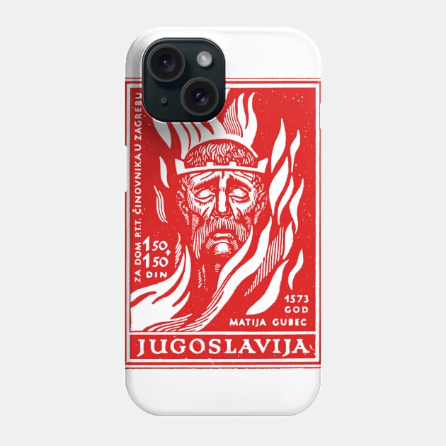 Vintage Jugoslavija Postage Stamp Design Phone Case by CultOfRomance