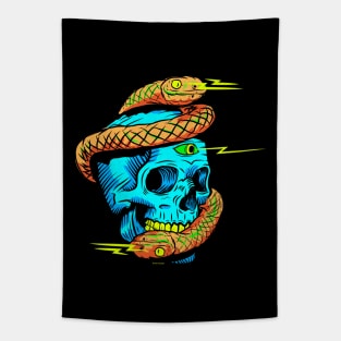 Infinite Snake Skull Ouroboros Serpent Tapestry