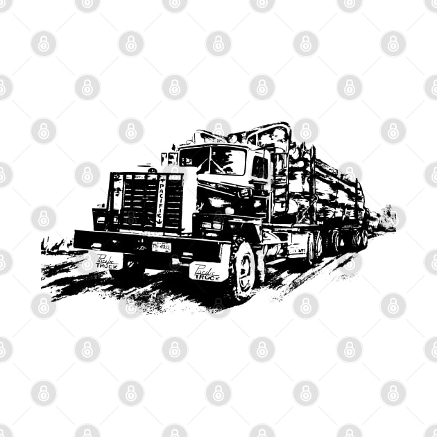 Logging Truck by AuburnQuailart