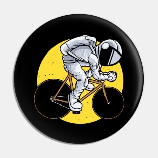 Biker Astronaut Space Cyclist Bicycle Cycling Pin