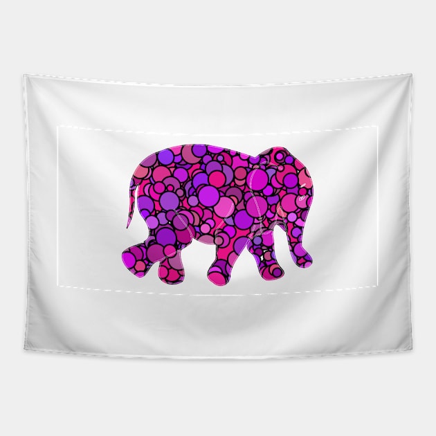 Pink Elephant Tapestry by osnattzadok