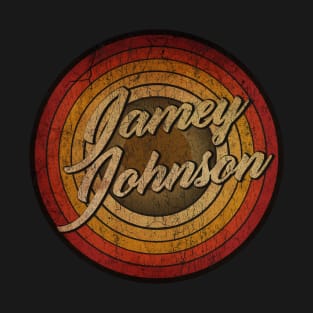 arjunthemaniac, circle retro faded Jamey Johnson, T-Shirt