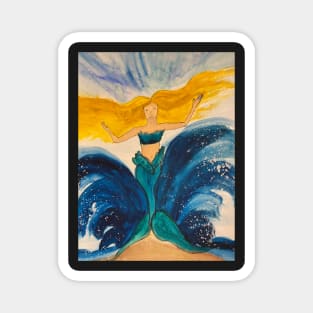 Mermaid Watercolor Magnet