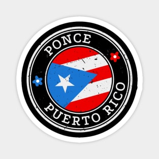 Ponce Puerto Rico Puerto Rican Pride Flag Magnet