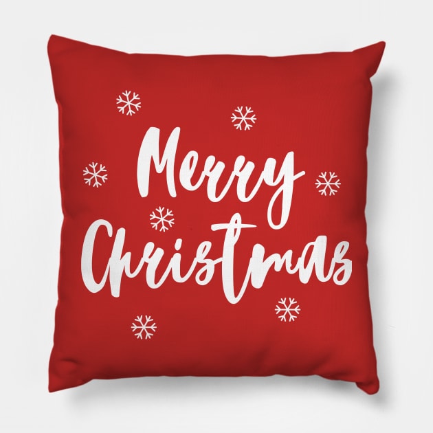 Merry Christmas Pillow by My Word Art