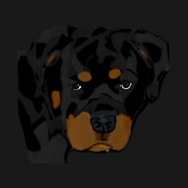 Rottweiler puppy Zero by Freedomink