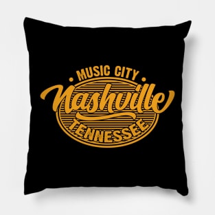 Nashville Music City Tennessee v2 Pillow