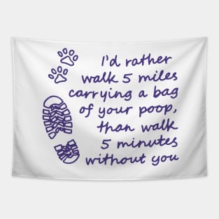Carrying Your Poop Tapestry