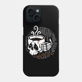 DEATH BEFORE DECAF Phone Case