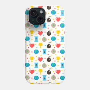 Vintage Video Game 8-Bit Patterns Phone Case