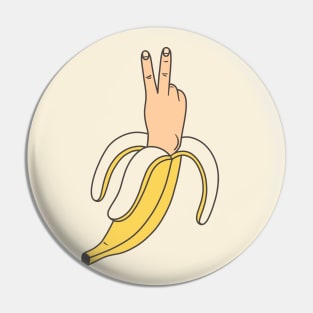 Banana hand Pin