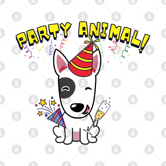 Party Animal Bull Terrier by Pet Station