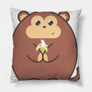 Monkey Love Banana Pillow