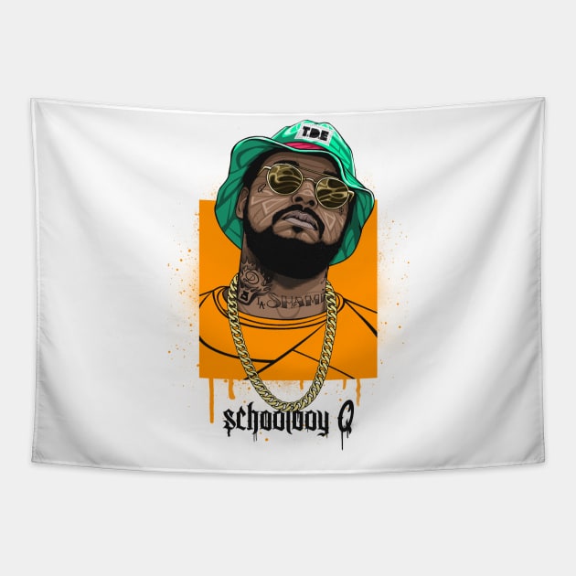 Schoolboy Q Tapestry by BokkaBoom