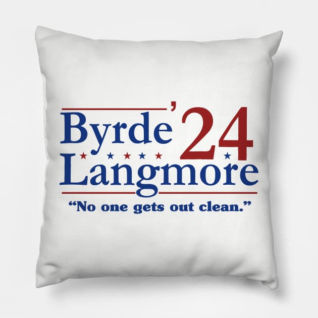 Marty Byrde Ruth Langmore '24 funny election Pillow by LMW Art